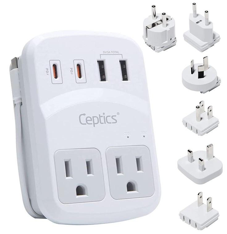 Universal Travel Adapter and Surge Protector